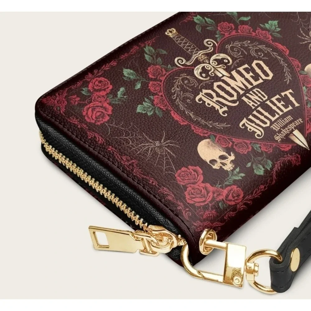 Romeo And Juliet Poison RoseWallet‎ Goth Halloween New NWT Grunge Tragic Love